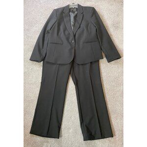 Worthington Pantsuit Black Blazer 18 & Pants 14 Suit Set